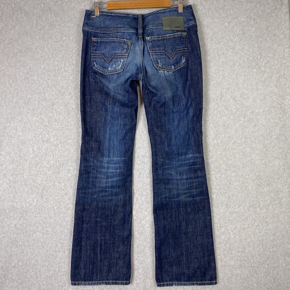 Diesel Womens 29x32 Cherock Slim Boot Cut Low Rise Jeans Distressed Y2K - Picture 6 of 13